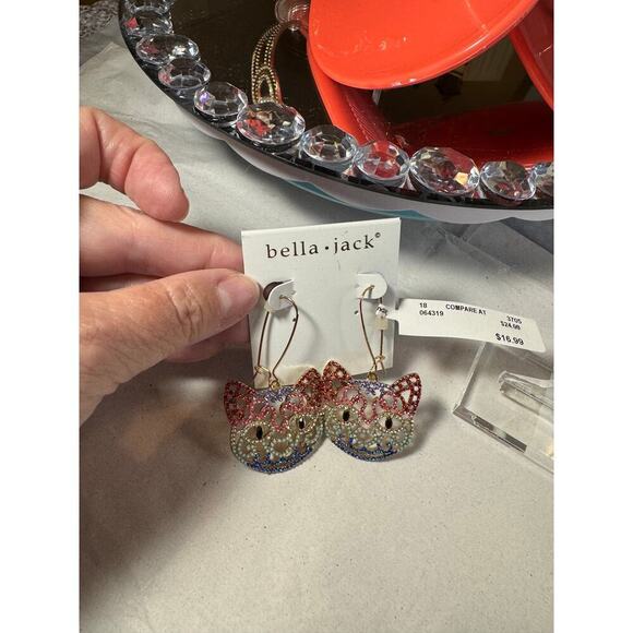 2 PC Bundle, NWT, KALI Sandals size 9M, Bella-Jack cat shaped earrings - Picture 2 of 8